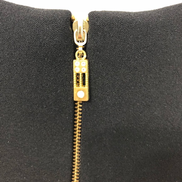 Black Peplum Bow Top - Picture 3 of 3